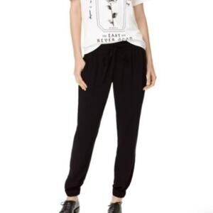 Talula Aritzia Viscose Joggers Black Flowy Stretch Waist